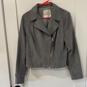Anthropologie Hei Hei Gray Suede Women's Jacket Blazer. Small